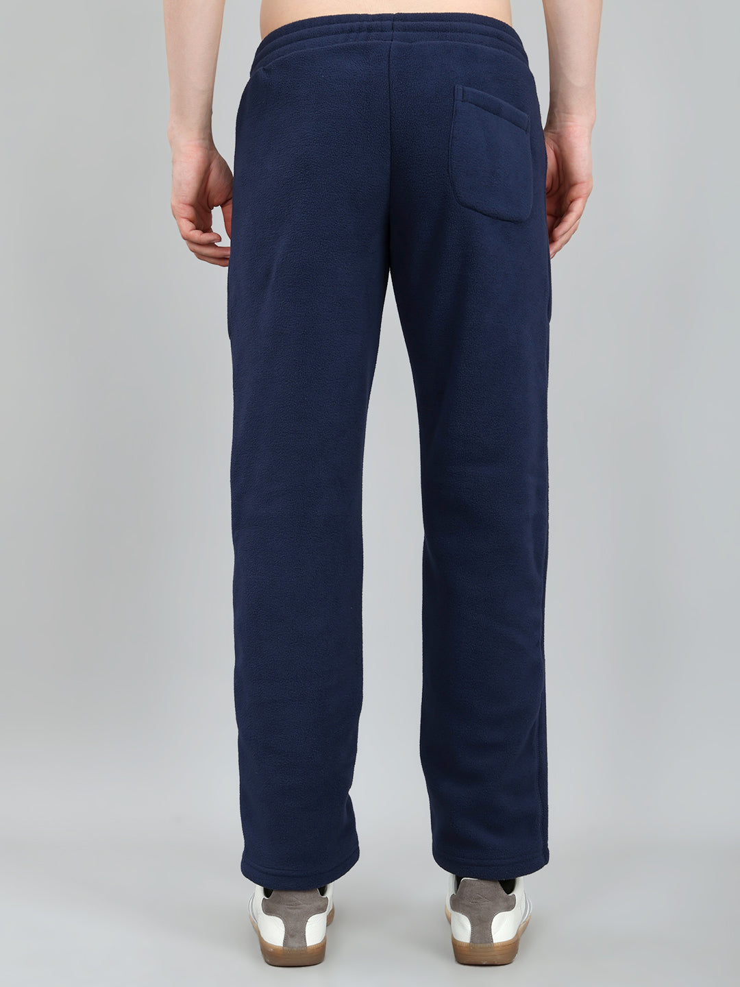 Rock.it Men Navy Blue Solid Regular Fit Winter Lower