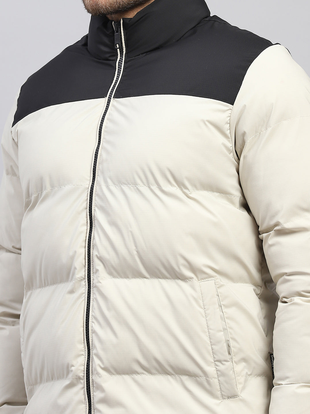 Rock.it Men Beige Solid Hooded Full Sleeve Jacket