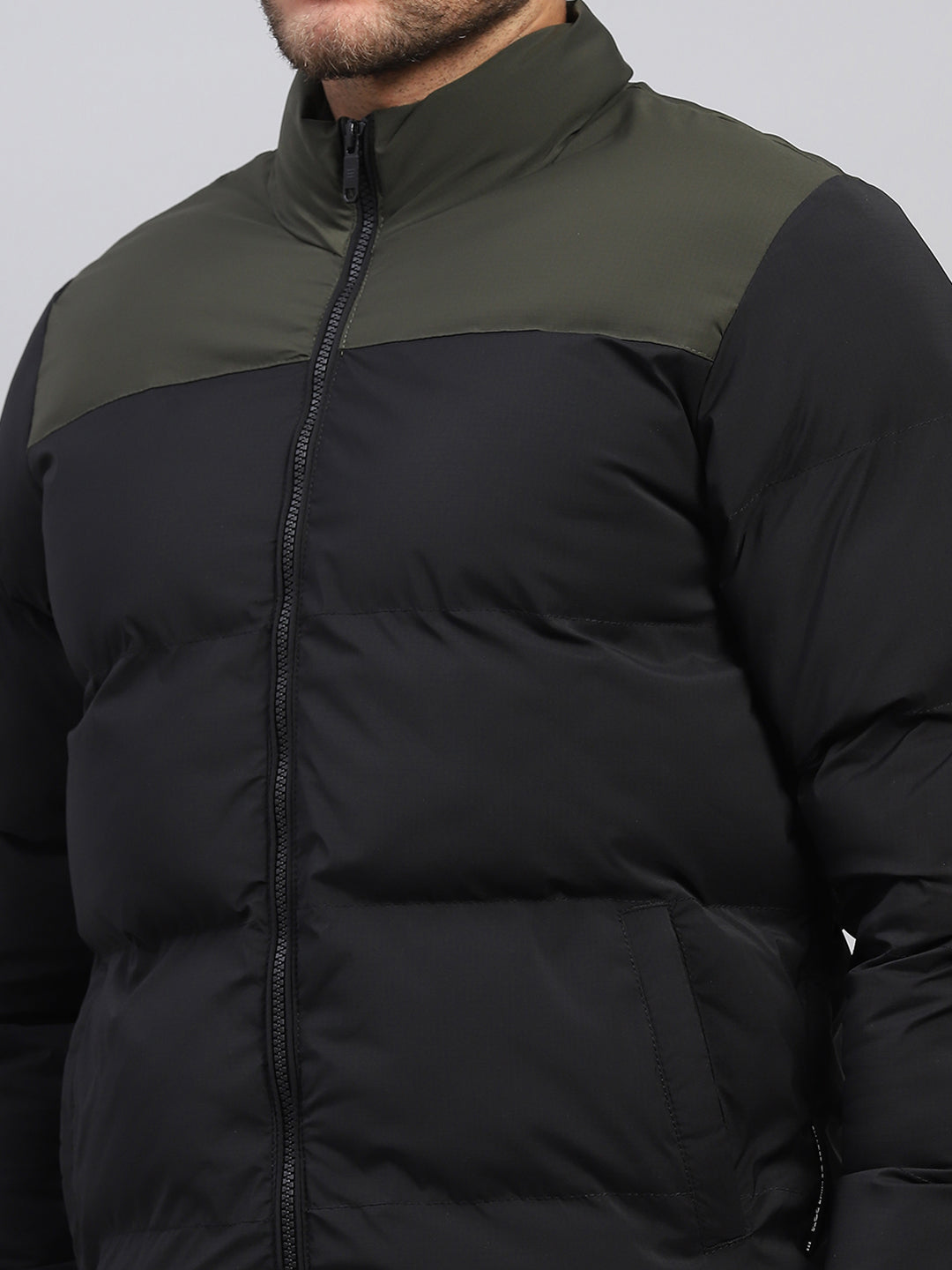 Rock.it Men Black Solid Hooded Full Sleeve Jacket