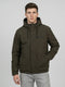 Rock.it Men Olive Solid Hooded Full Sleeve Parka Jacket