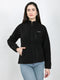 Rock.it Women Black Solid Turtle Neck Full Sleeve Sweatshirt