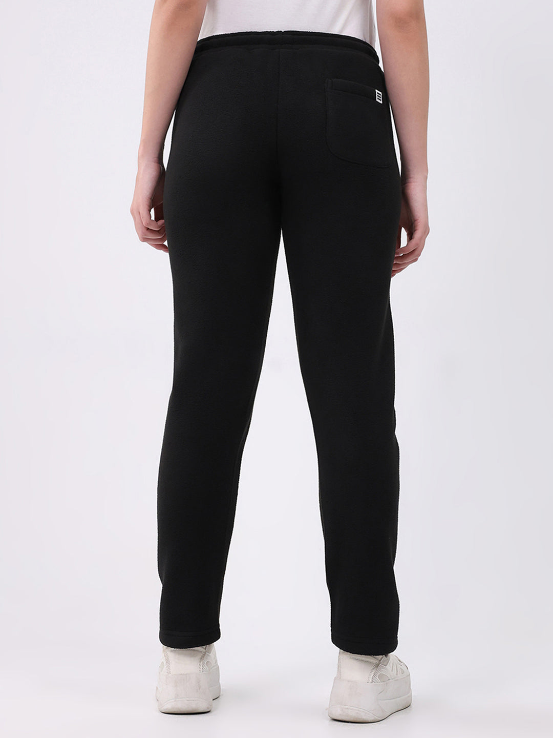 Rock.it Women Black Solid Regular Fit Winter Lower