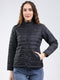 Rock.it Women Black Solid Collar Full Sleeve Jacket