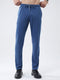Men Blue Solid Regular Fit Lower