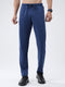 Men Blue Solid Regular Fit Lower