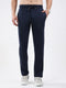 Men Blue Solid Regular Fit Lower