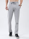 Men Grey Solid Regular Fit Lower
