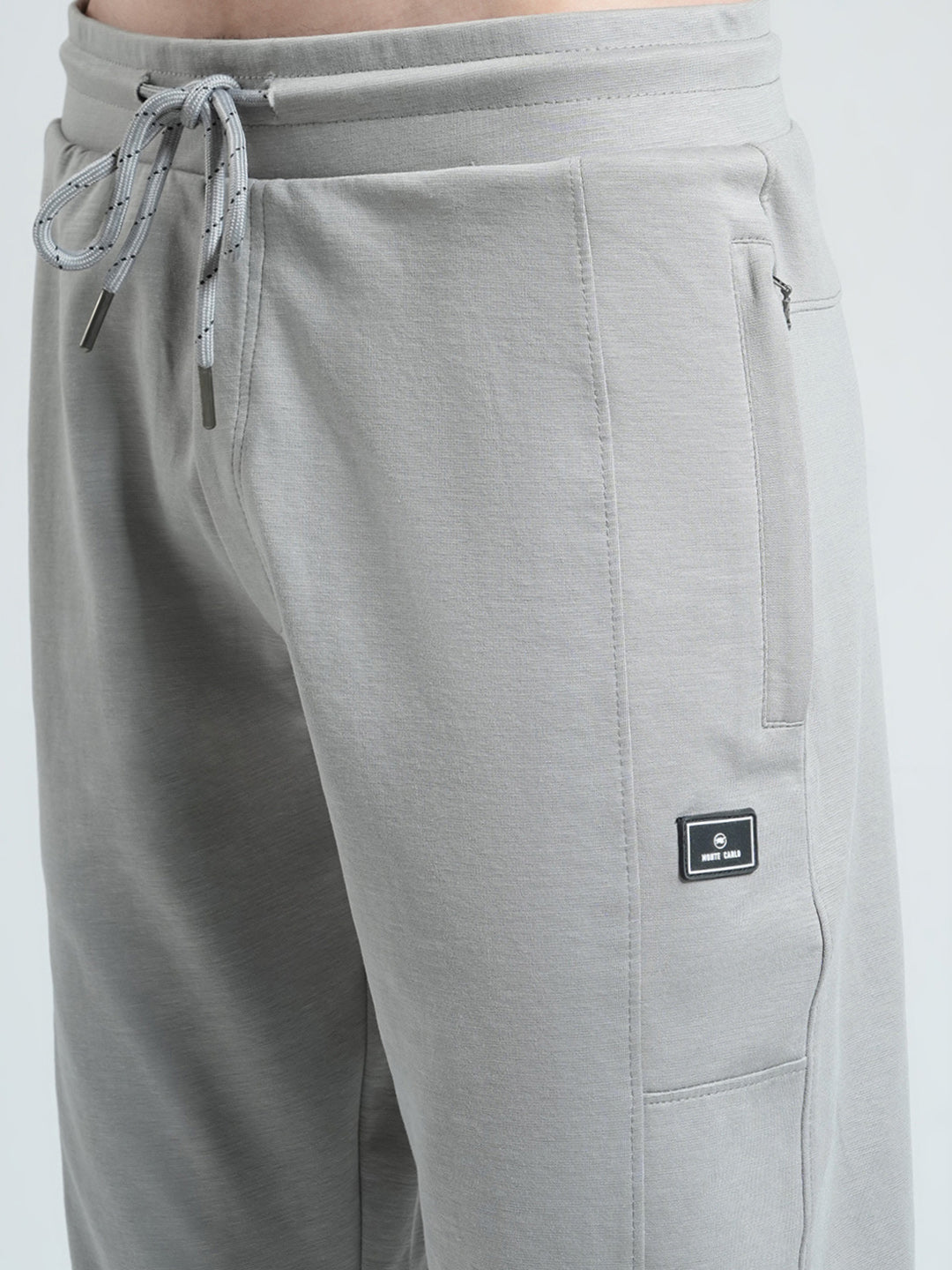 Men Grey Solid Regular Fit Lower