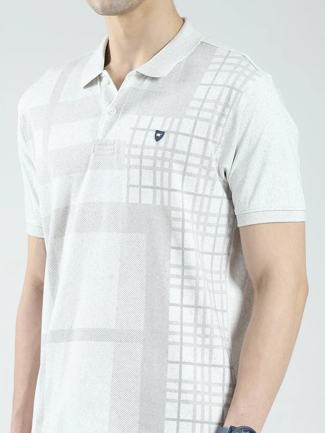 Men White Printed Collar Half Sleeve 3 Pc Combo Set