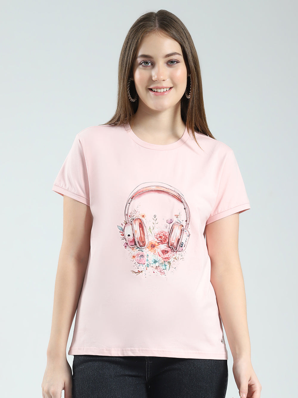 Womens Pink  Regular Tops main image 1