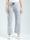 Women White Printed Regular Fit Lower