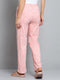 Women Peach Printed Regular Fit Lower
