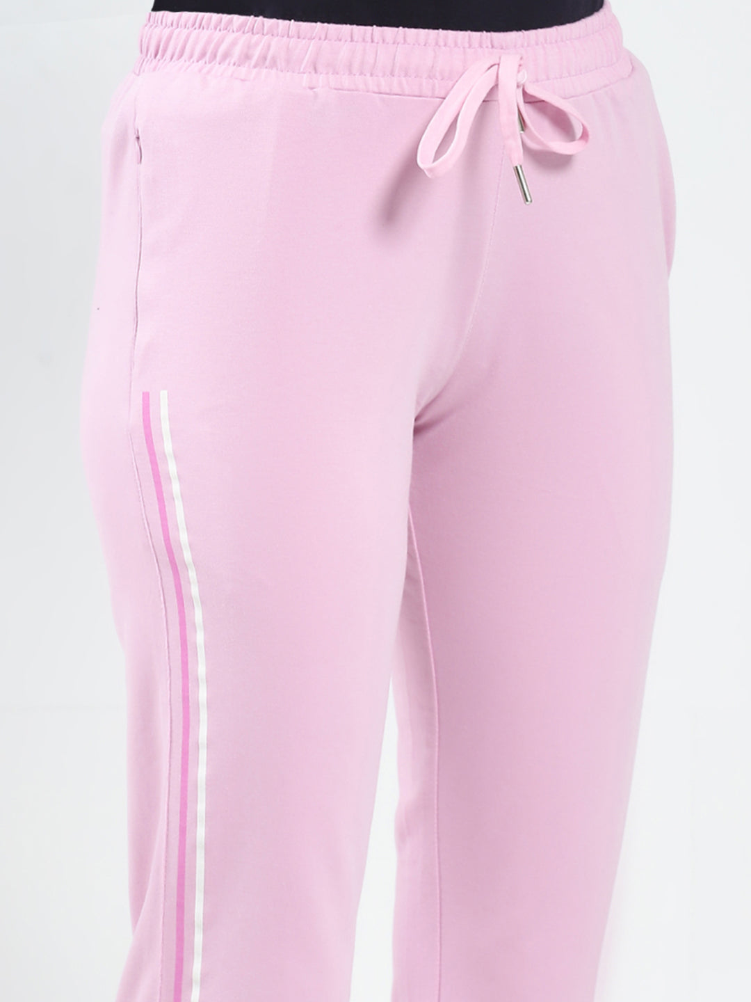 Women Purple Solid Regular Fit Lower