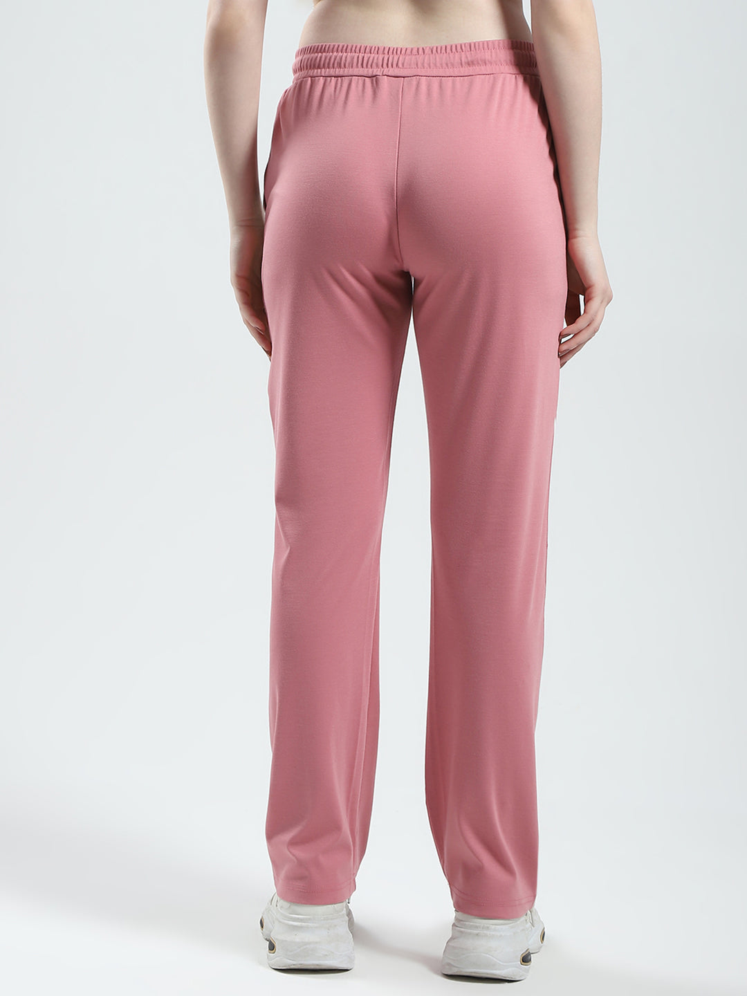 Women Pink Solid Regular Fit Lower