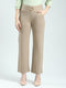 Women Beige Solid Regular Fit Jegging