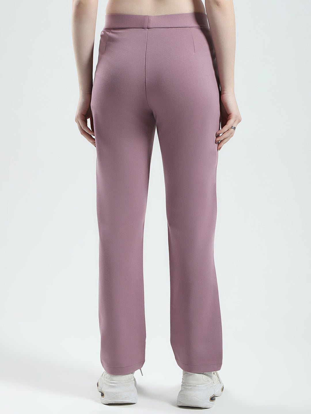 Women Pink Solid Regular Fit Jegging