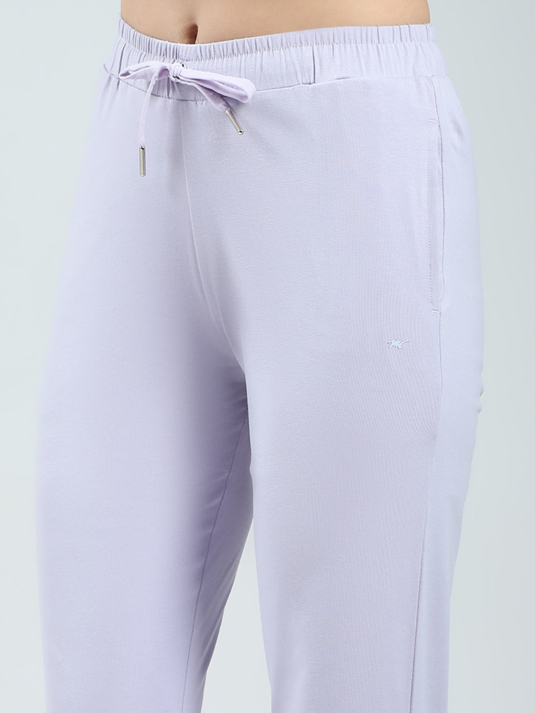 Women Purple Printed Round Neck Half Sleeve Lower Set