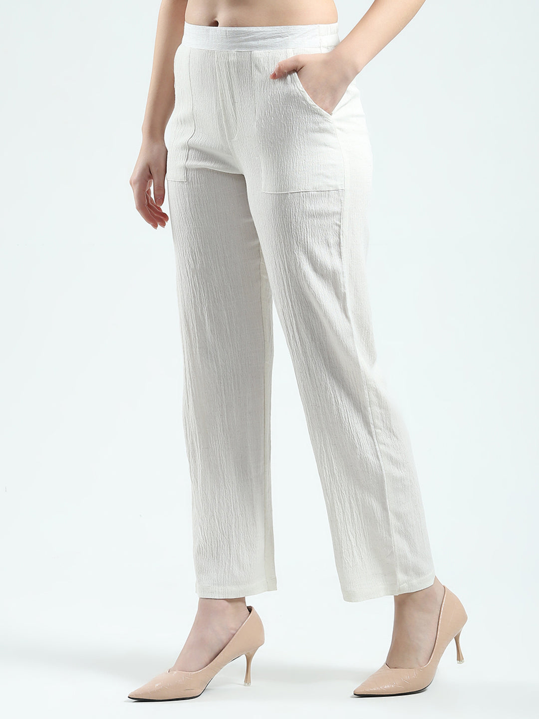 Women Green Printed Collar 3/4th Sleeve Cords Set