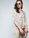 Women Beige Printed Collar Full Sleeve Cords Set