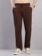 Men Brown Solid Regular Fit Winter Lower