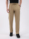Men Khaki Solid Regular Fit Winter Lower