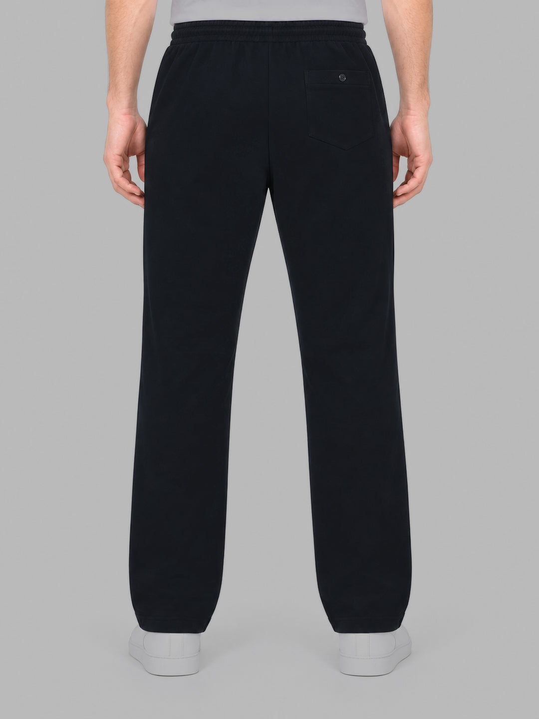 Men Navy Blue Solid Regular Fit Winter Lower