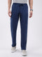 Men Blue Solid Regular Fit Winter Lower
