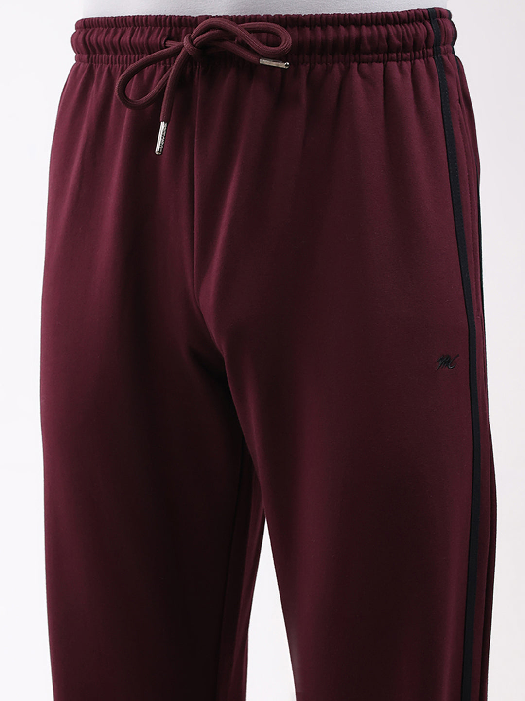 Men Maroon Solid Regular Fit Winter Lower