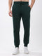 Men Green Solid Regular Fit Winter Lower