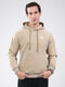 Men Beige Super Soft Hooded Sweatshirt - Extra Warm