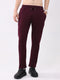 Men Maroon Solid Regular Fit Winter Lower