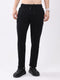Men Black Solid Regular Fit Winter Lower