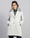 Women Grey Solid Collar Full Sleeve Coat