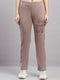 Women Mauve Printed Regular Fit Winter Lower