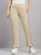 Women Beige Solid Regular Fit Winter Lower