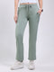 Women Green Solid Regular Fit Winter Lower
