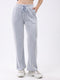 Women Blue Self Design Regular Fit Winte Lower