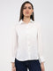 Women Off White Solid Front Open Full Sleeve Winter Top