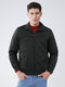 Men Olive Solid Collar Full Sleeve Jacket
