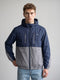 Men Grey Designer Hooded Full Sleeve Jacket