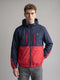 Men Red Designer Hooded Full Sleeve Jacket