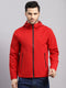 Luxuria Men Red Check Hooded Full Sleeve Reversible Jacket