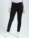 Women Black Solid Slim Fit Denim