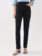 Women Black Solid Slim Fit Denim