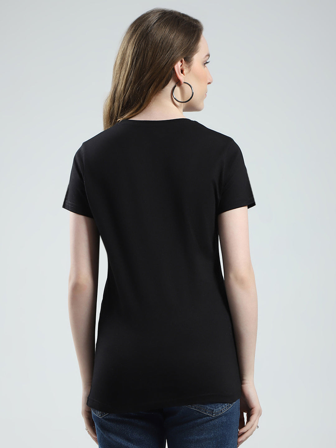 Women Teal Blue & Black Solid Round Neck Half Sleeve Top 2Pc Set