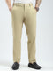 Men Beige Solid Regular Fit Trouser