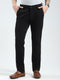 Men Black Solid Slim Fit Trouser