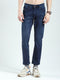 Men Blue Solid Ankle Length Denim