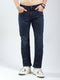 Men Blue Solid Straight Fit Denim