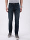 Men Blue Solid Narrow Fit Denim